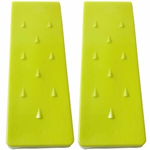 2 Pack 8" Tree Felling Wedge Logging Bucking Falling ABS Plastic (Green) - Picture 1 of 6