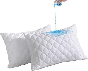 Gesteppte wasserdichte Kissenschoner 2er Pack, Kissenbezug sind atmungsaktiv & hypo - Bild 1 von 6
