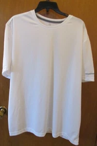 Mens Quick Dry Tee White 2XL 50/52 Performance Athletic Works Short Sleeve shirt - Picture 1 of 4