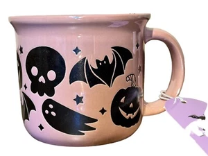 Pink Halloween Ceramic Coffee/Tea Cup Spooky Hollow 16oz - Picture 1 of 4