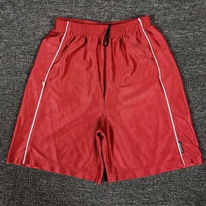 Reebok Shorts Boys Medium Red Basketball Athletic Gym Workout Play School 23x6.5 - Picture 1 of 10