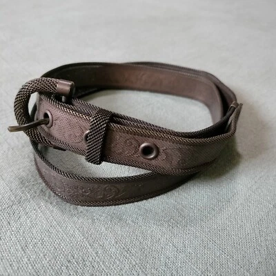 Cinturón Vintage Malla Metálica 28 S/M Tono Cobre Floral Ajustado Único ÚNICO EN SU CLASE Whimsigoth  Foto 1 de 4
