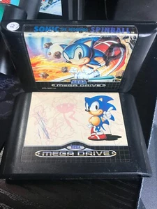 Sonic The Hedgehog 1 & Sonic Spinball - Sega MegaDrive Game Bundle - Cart Only - Picture 1 of 1