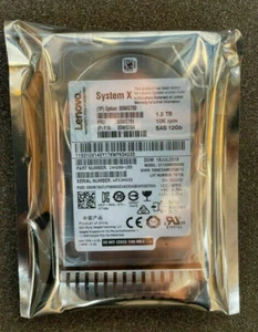 Lenovo 1.2TB 10K 12Gbps SAS 2.5" G3HS HDD 00WG700 FRU 00WG701 00WG704 - Picture 1 of 4