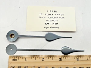 NOS VIGOR CM-1410 Spade Replacement Clock Hands Oblong Hole. For 10" Clock Dial - Picture 1 of 2