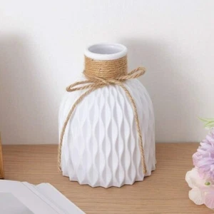 Vaso da fiore in plastica semplicità moderno anticeramica soggiorno decorazione matrimonio Regno Unito - Foto 1 di 16