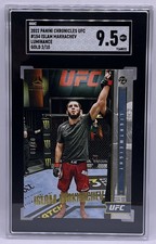 2022 Panini Chronicles UFC Luminance Islam Makhachev 154 GOLD 2/10 SSP SGC 9.5