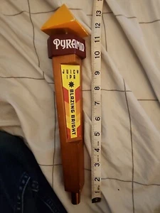 Bierhahngriff Pyramide flammend hell saftig IPA Knopf 13" Brauerei gone - Bild 1 von 5