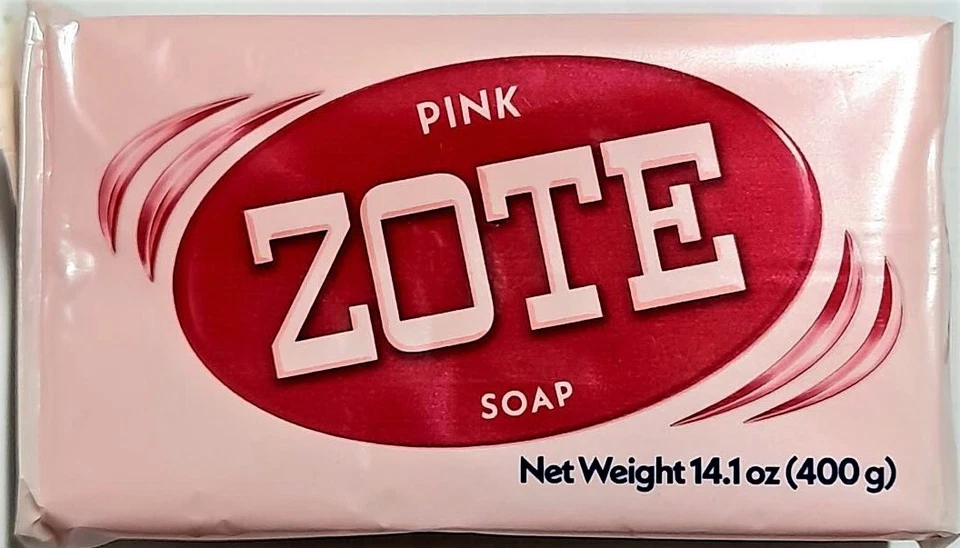 ZOTE Laundry Bar Soap 'Pink' Wash & Stain Remover 400 gr from Mexico - Image 1 of 1