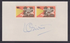 Sir Laurence Olivier, British actor, Academy Award Winner, signed 3x5 card - Picture 1 of 1