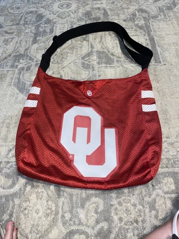 NWOT Oklahoma Sooners Red Crimson Purse Hobo W Strap Zip Womens FAN•dom Cover