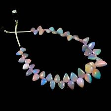 Unheated Ethiopian Opal Gemstone Beads Smooth Welo Opal Briolettes, 26Ct. F-2348