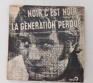 JOHNNY HALLYDAY noir c'est la generation perdue  MEGA RARE ISRAEL ISRAELI EP - Picture 1 of 4