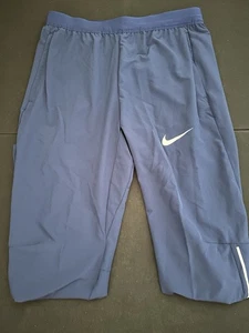 Nike Air Pro Elite Team Running Track Tights Blue Sz M CV0301-492 New No Tags - Picture 1 of 3