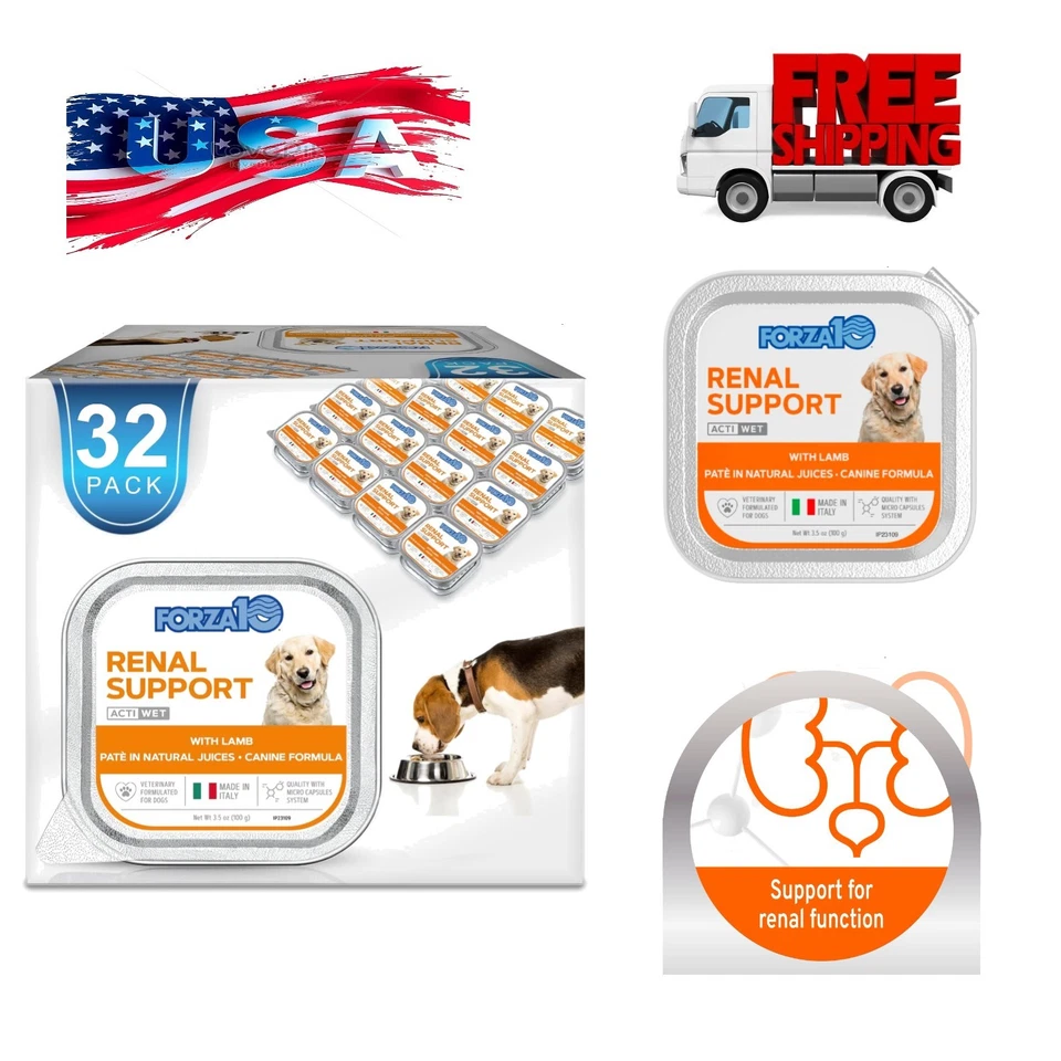 Forza10 - Alimento para perros, alimento húmedo formulado veterinario para perros para soporte renal, sin OGM, ... Foto 1 de 4