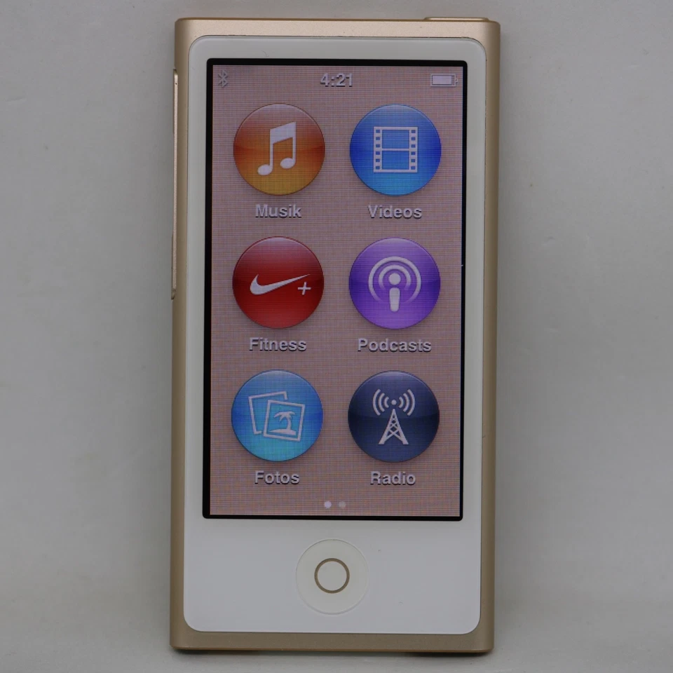 Apple iPod nano 7. Generation Gold (16GB) Bluetooth / Top / MP3 / vom Händler - Bild 1 von 4