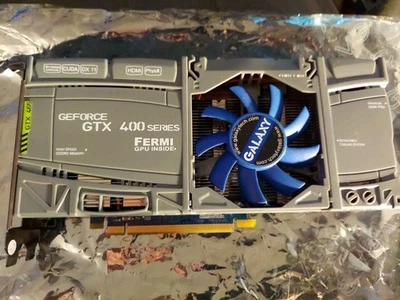 Tested GOOD Galaxy NVidia GeForce GTX 465 1GB DDR5 PCIe Video Graphics Card GPU - Image 1 of 4