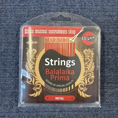 Juego de 3 cuerdas Prima Balalaika - cuerdas de acero para Balalaika ruso Foto 1 de 2