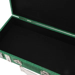 Green Wooden Vintage Suitcase Antique Style Decorative Storage Chest Travel HOT - Picture 1 of 12