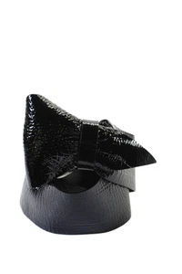 Cintura donna Isabel Marant in pelle tono argento larghezza larga nera taglia small - Foto 1 di 5