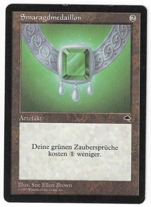 ►Magic-Style◄ MTG - Emerald Medallion German Tempest Charlie Brown MISPRINT Good - Picture 1 of 2