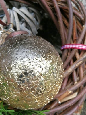 Pallina per albero di Natale Jaenna argento-oro palla di Natale sfera di vetr... - Immagine 1 di 4