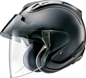 Arai Ram-X Solid Open Face Motorcycle Helmet (M2025D) Black Frost XL - Picture 1 of 2