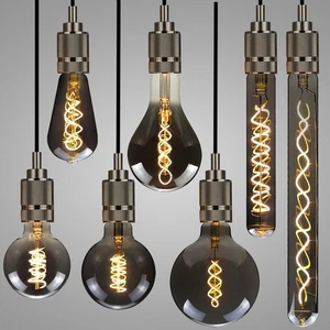 Electroplated Gray Filament Edison Lamp Edison Lamp Vintage Decorative - Picture 1 of 17
