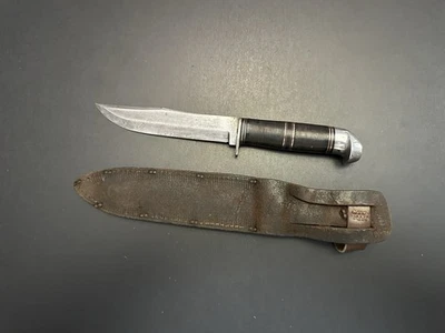 Cuchillo de caza vintage, corte oeste (occidental), - EE. UU. Foto 1 de 4