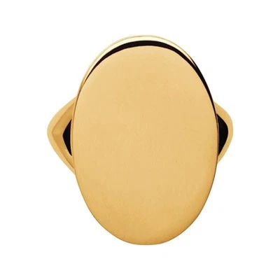 LINKS OF LONDON Ladies Narrative 925 Gold Vermeil Oval Ring Size P NEW RRP150 - Image 1 of 4