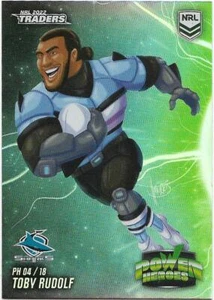 2022 Nrl Traders Power Heroes (PH 04 / 18) Toby RUDOLF Sharks - Imagen 1 de 1