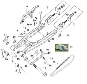 SFM / Sachs Kettenschutz 1 silber P6766000001400000 ZX ZZ Modelljahr ab 2013 - Bild 1 von 1