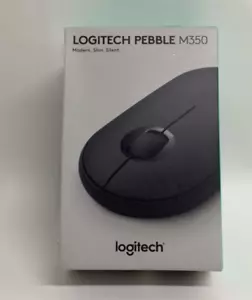 Logitech Pebble M350 Wireless Optical Mouse USB / Bluetooth Black Silent - Picture 1 of 5
