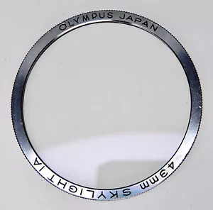 Olympus Slim Chrome 43mm Skylight 1A Filter .............. Minty - Picture 1 of 9
