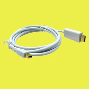 Câble Adaptateur Mini DisplayPort Vers HDMI Type A – 2 Mètres - Afbeelding 1 van 5
