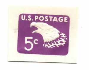 U.S. Scott # U 550a 1967 5c francobollo quadrato taglio aquila (a11) - Foto 1 di 1