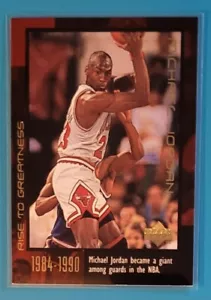 Baloncesto Michael Jordan Chicago Bulls 1999 Upper Deck Rise To Greatness #20 - Imagen 1 de 2