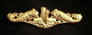 US MARINE USN U-BOOT SERVICE OFFIZIER ABZEICHEN; VERORDNUNG VOLLE GRÖSSE - Bild 1 von 1