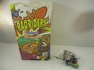 1996 Radriders Toy Kids Meal BMX Racer Toy Original Hardees Bag  - Picture 1 of 5