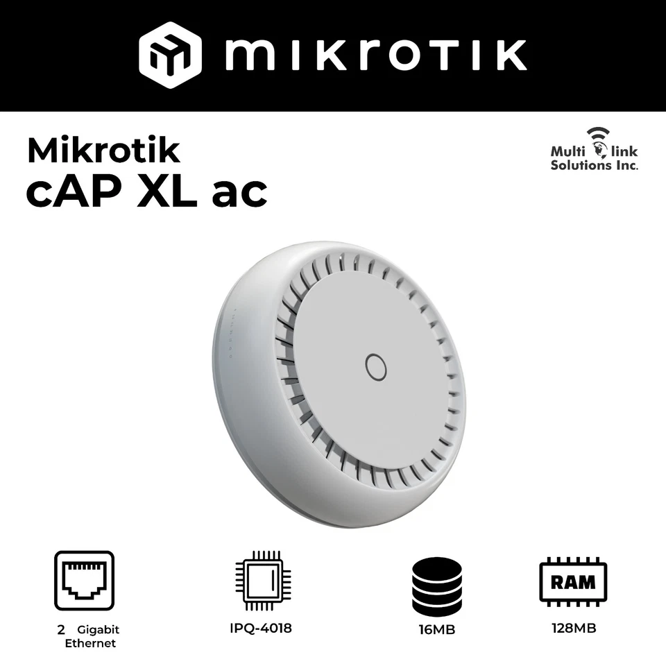 Mikrotik cAP XL ac US version Dual Band Dual Chain 2 x 10/100/1000 Ethernet port - Image 1 of 4