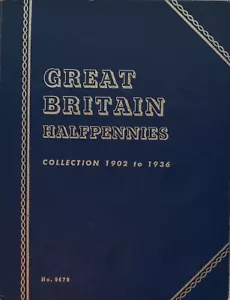 Whitman Collection Half Pennies 1902 to 1936 Complete Folder - Picture 1 of 5