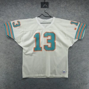 VTG Miami Dolphins Jersey Mens XL White 13 Dan Marino Wilson Made in USA 80s 90s - Picture 1 of 16