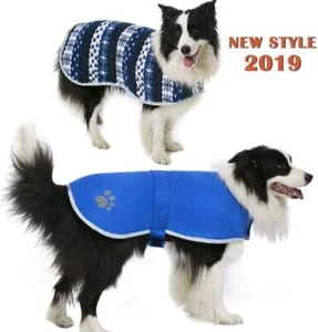 Reversible Blue Dog Coat - Waterproof, Windproof, Warm - Medium - Picture 1 of 7
