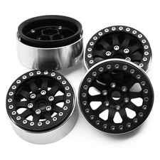 4x RC 1/10 1.9'' Alloy beadlock wheel Rims Set for Axial SCX10 CC01 D90 D110 Car