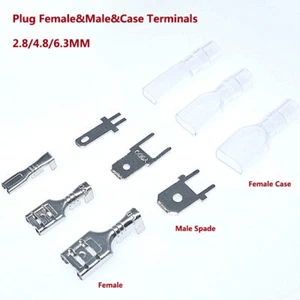 2.8/4.8/6.3MM Plug Female&Male&Case Terminals Insulation Spade Connectors Crimps - Picture 1 of 3