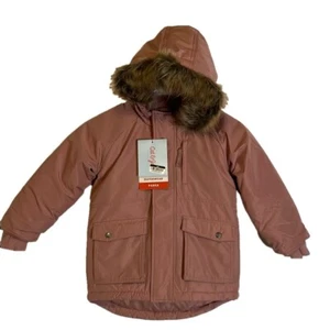NEW! CAT & JACK Girls Heavyweight Parka Jacket Pink - Picture 1 of 13