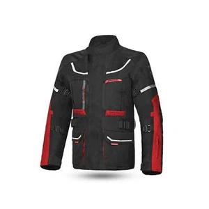 Bela Chaqueta de Moto Transformer Touring para Hombre con CE Negro/Rojo - Imagen 1 de 31