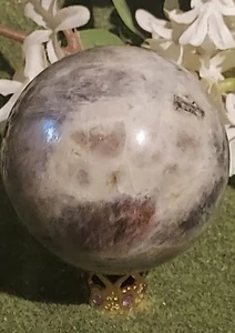 Blue Moonstone Carved Gemstone Sphere 530g (B4) - Picture 1 of 5