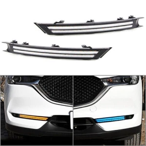 2x luces LED de conducción diurna luces de conducción diurna intermitentes DRL para Mazda CX-5 2017 2018-2020 - Imagen 1 de 12