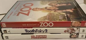 Family Movies DVD Set of 3 We Bought A Zoo, Tooth Fairy 2, Mr. Popper’s Penguin - Picture 1 of 4